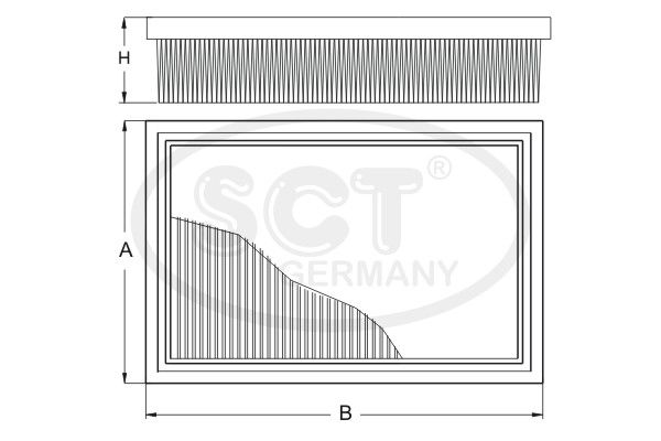 SCT GERMANY oro filtras SB 3248